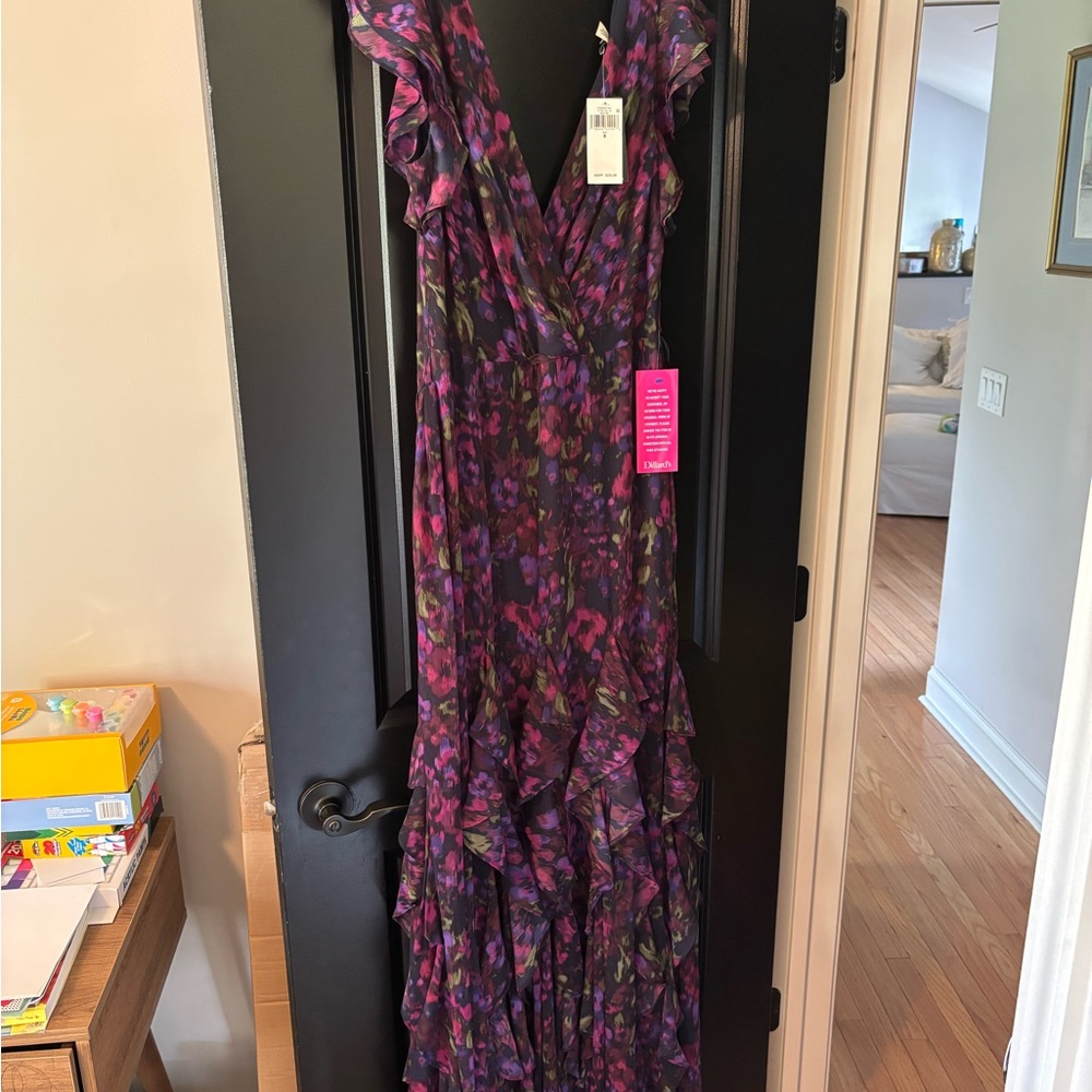 Ralph Lauren Purple Floral Maxi Dress
